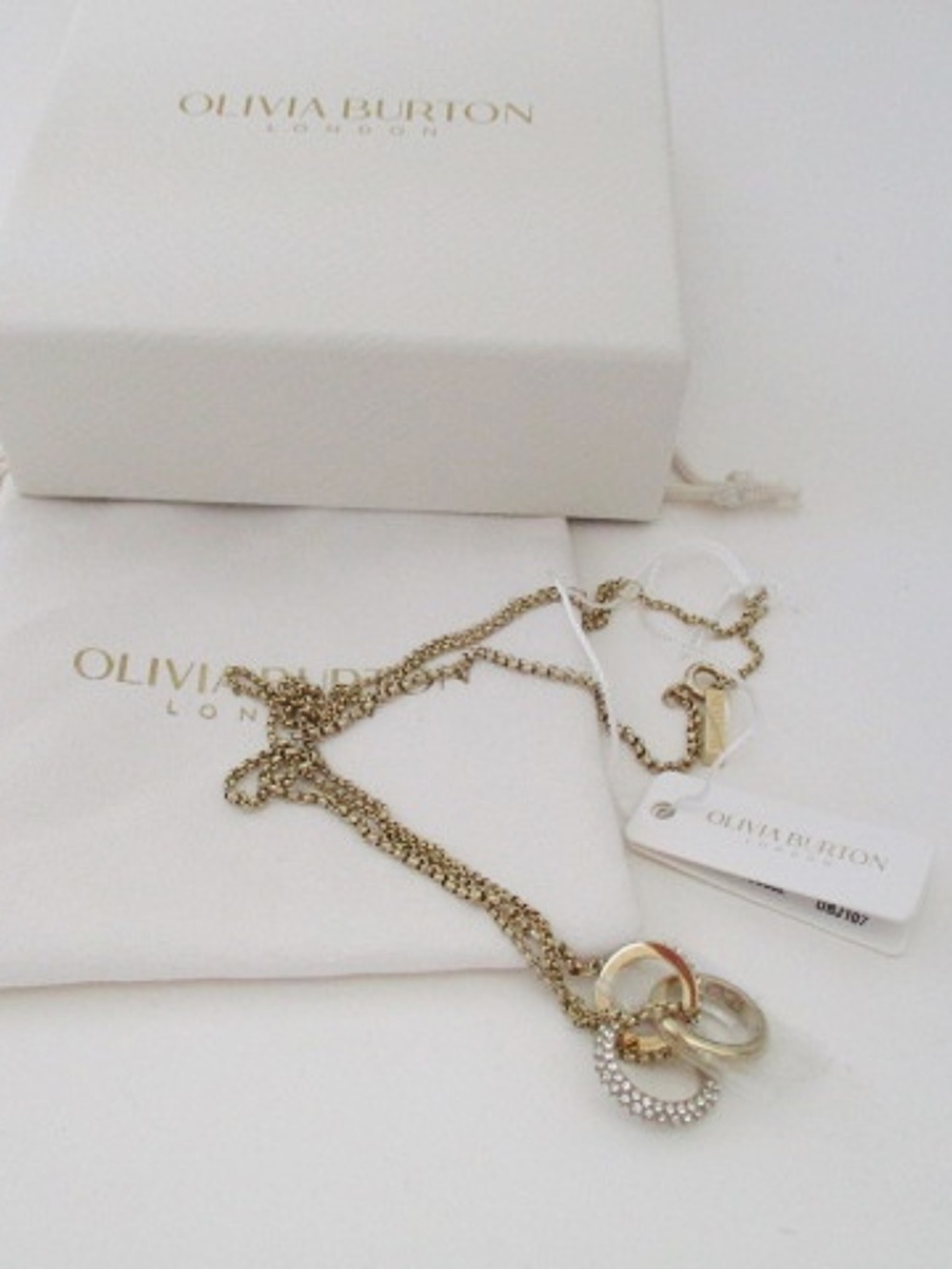 OLIVIA BURTON - Crystal Interlink Necklace